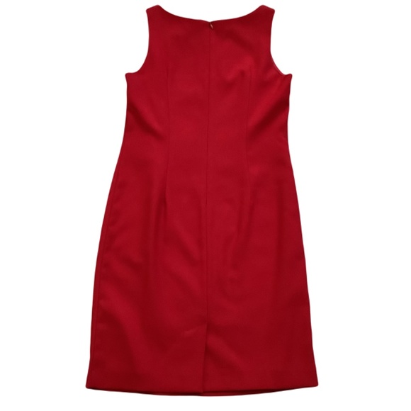 🇨🇦 Ravishing Red Sleeveless Sheath - Picture 2 of 7